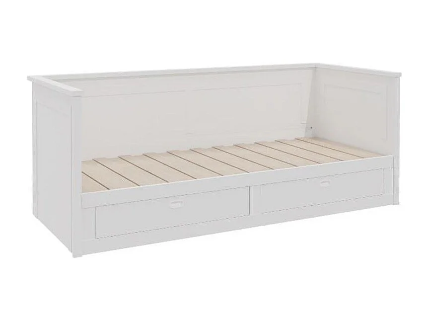 Divano estensibile con materasso bianco 160x200cm