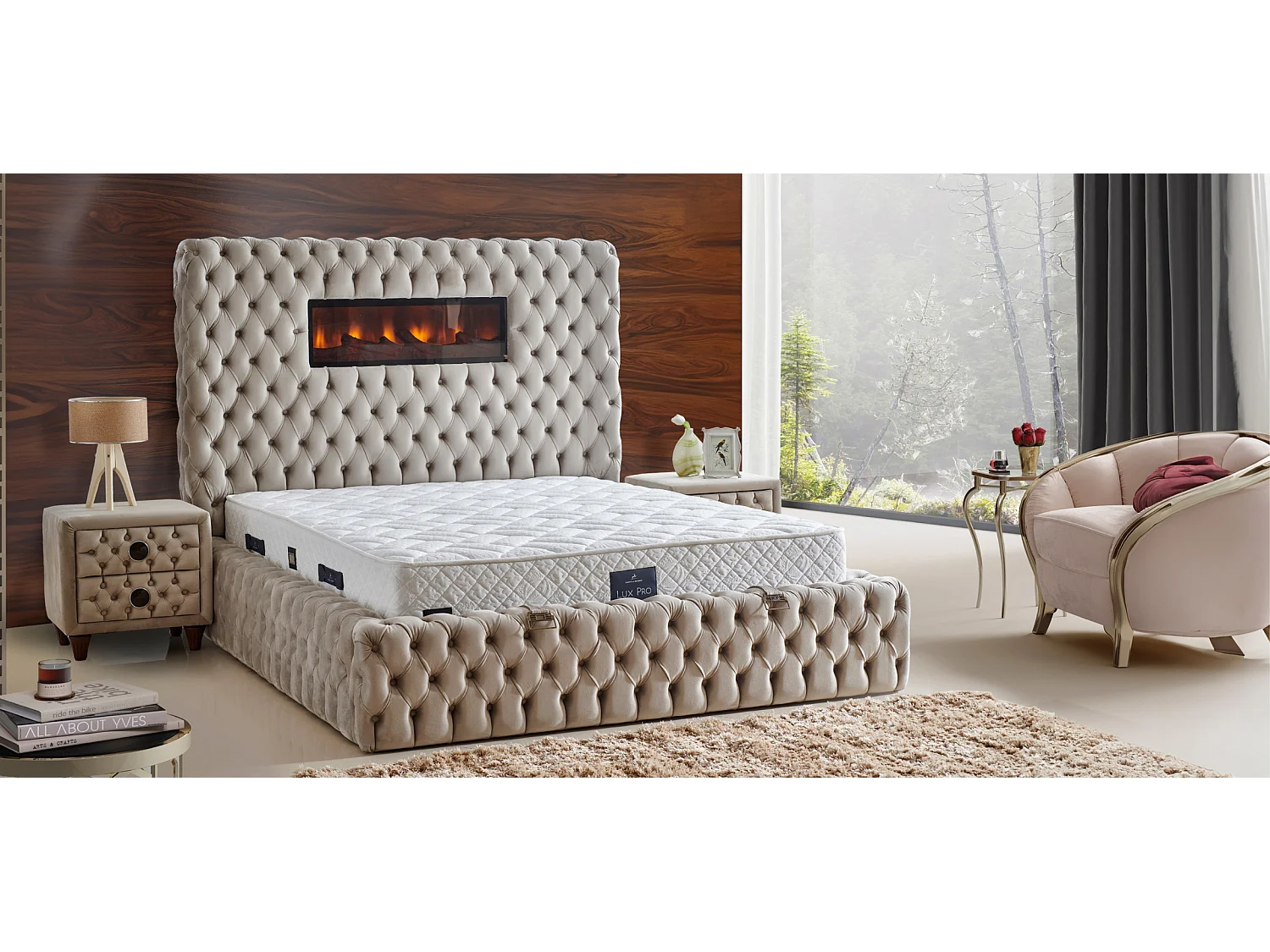 Lit Somineli Lux avec matelas – 120 × 200 cm avec matelas inclus