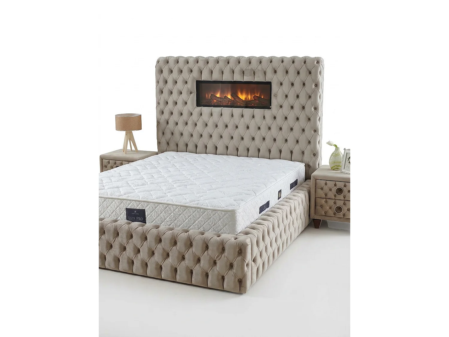 Lit Somineli Lux avec matelas – 140 × 200 cm avec matelas inclus