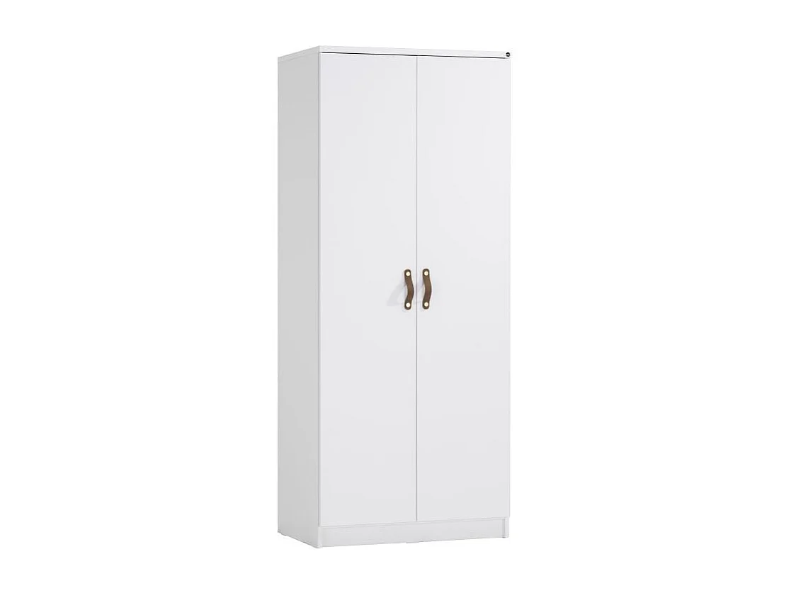 Schrank 2 Türen weiß 204.1x84.4x53.2cm