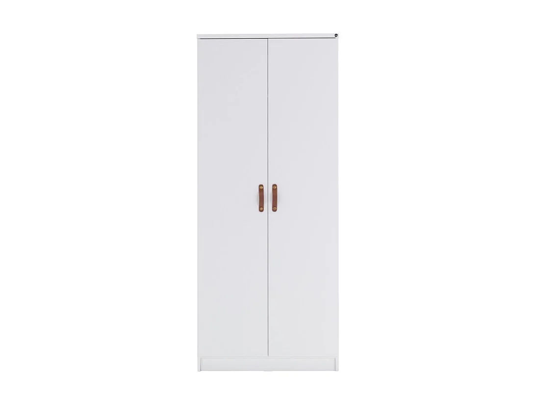 Armoire 2 portes blanc 204.1x84.4x53.2cm
