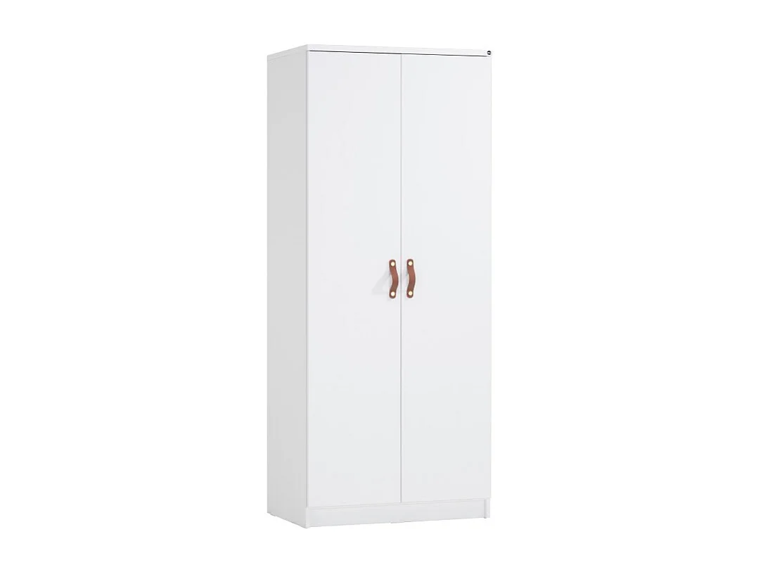 Armoire 2 portes blanc 204.1x84.4x53.2cm