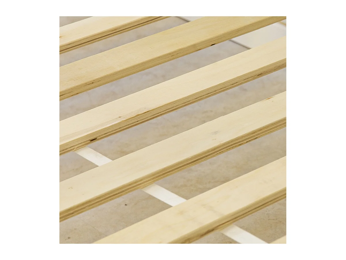 Lit gigogne + 2 tiroirs individuels + matelas blanc 105x190cm