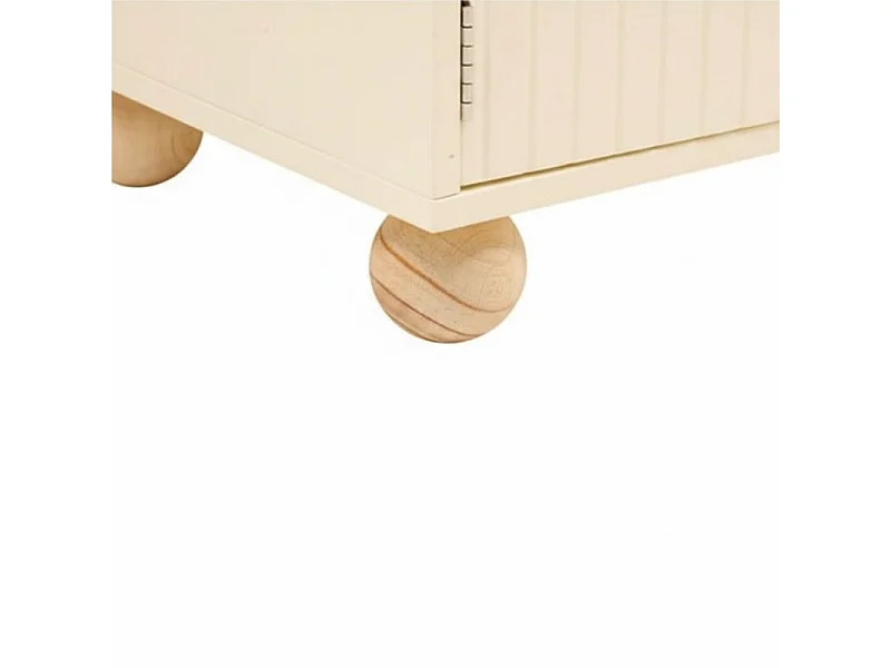 Regal niedrig mit Türen beige 75.5x60x30cm