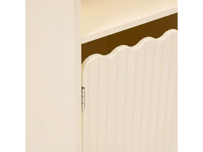 Regal niedrig mit Türen beige 75.5x60x30cm