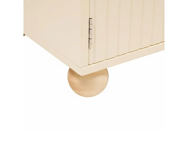 Regal hoch mit Türen beige 94.5x60x30cm