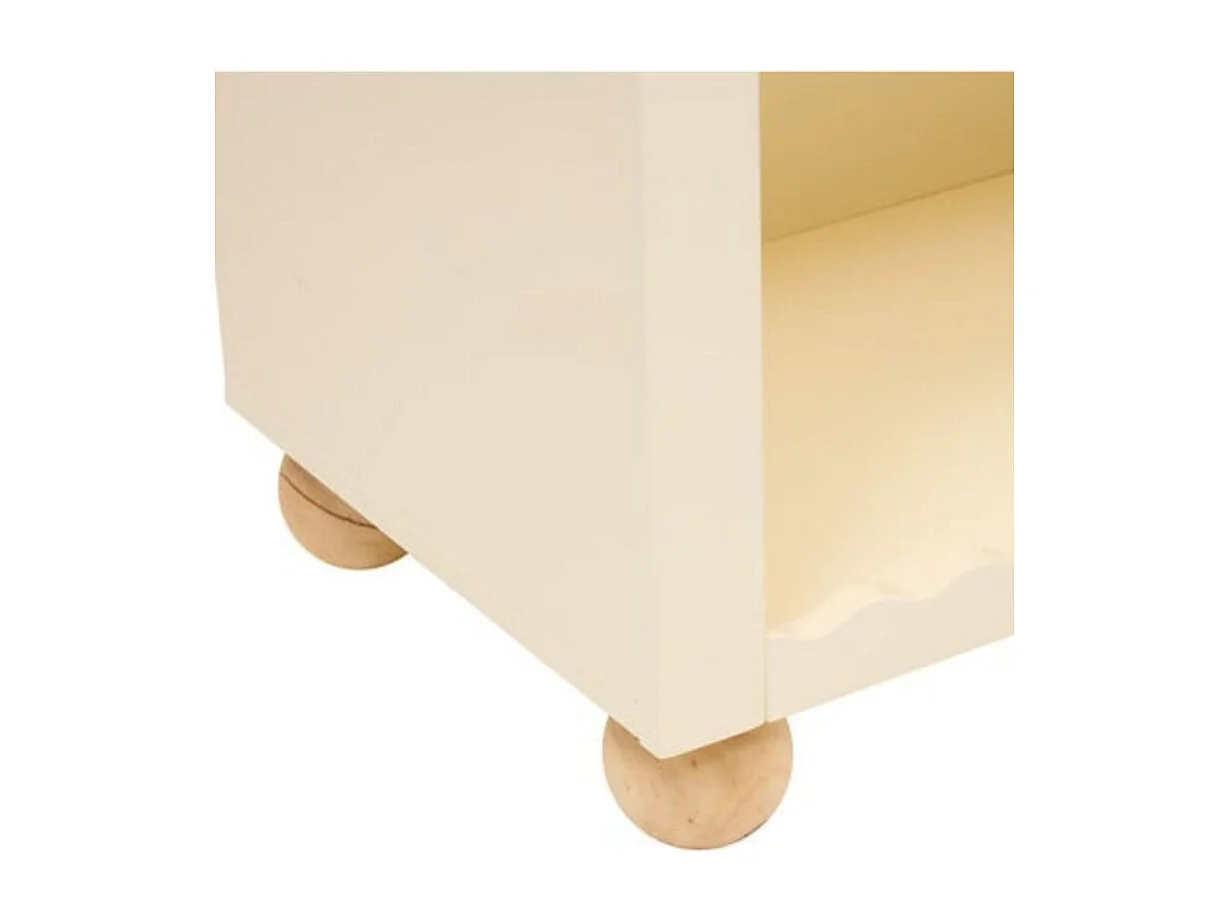 Bücherregal beige 65x60x30cm