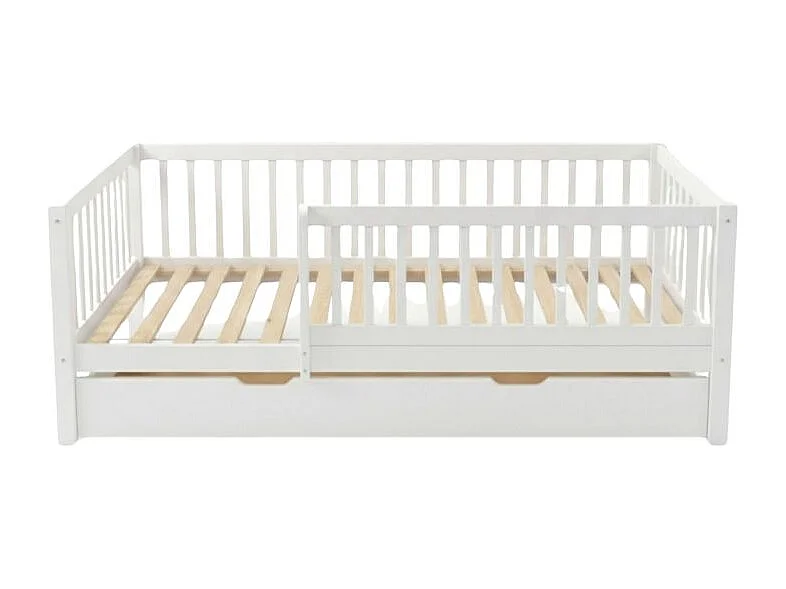 Letto evolutivo + letto supplementare 80 legno bianco 90x190cm