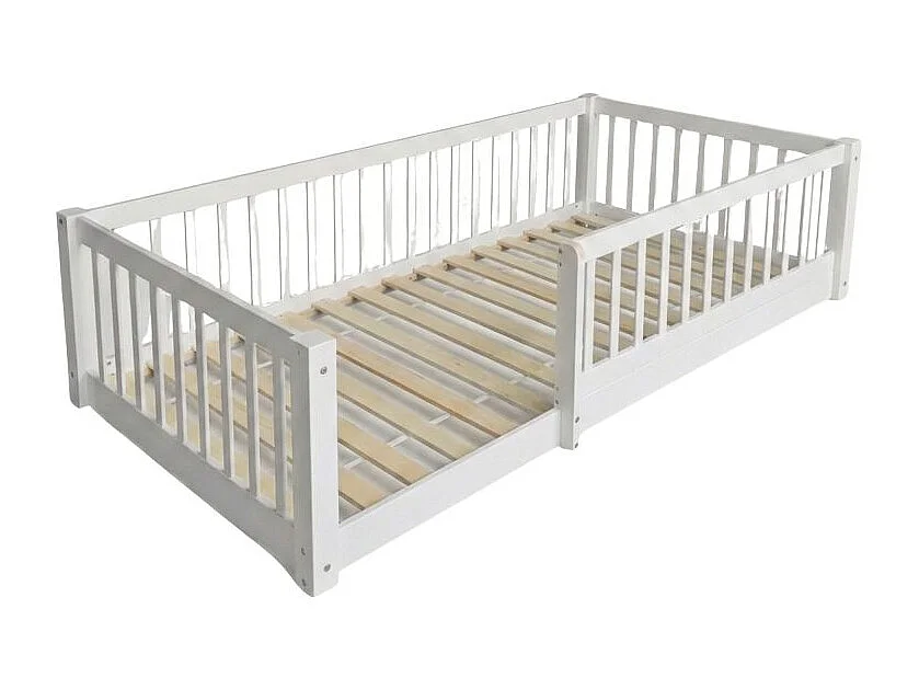 Mitwachsendes Bett Holz weiß 90x190cm