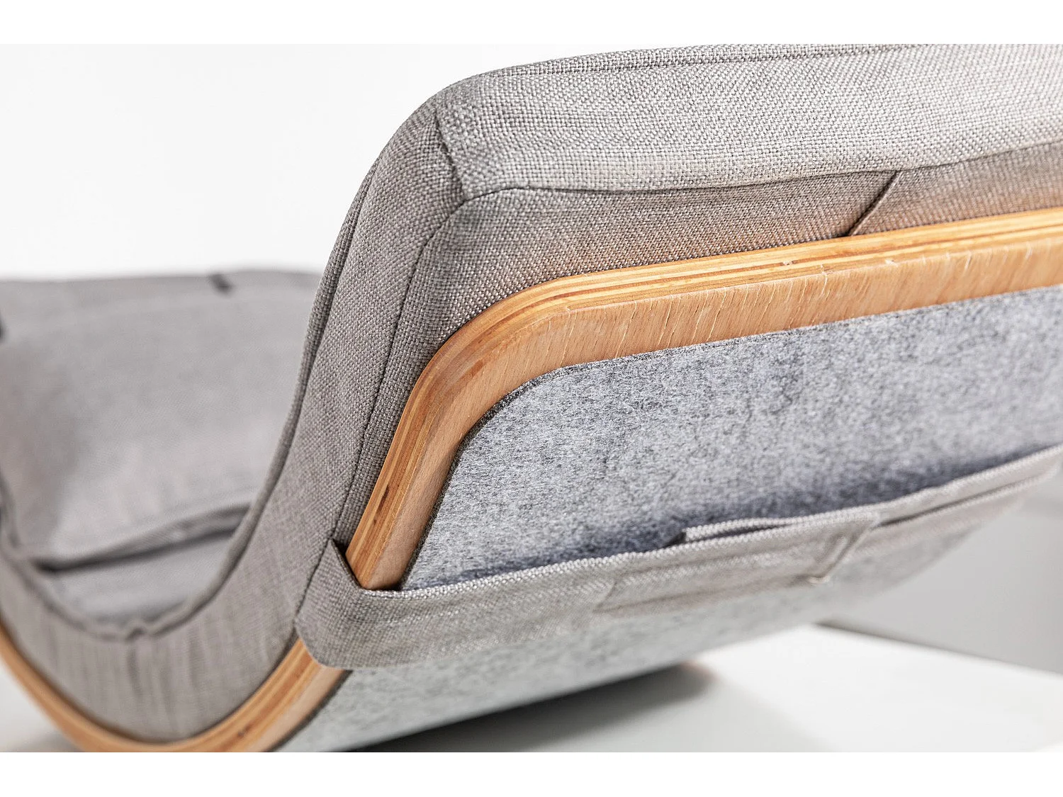 Coussin pour la planche courbe polyester gris 20x82x30cm