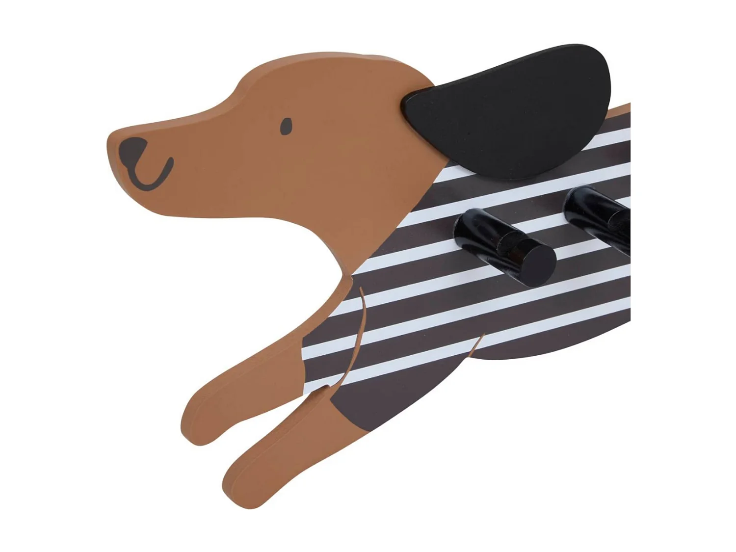 Porte-manteau mdf marron 6x50x20cm