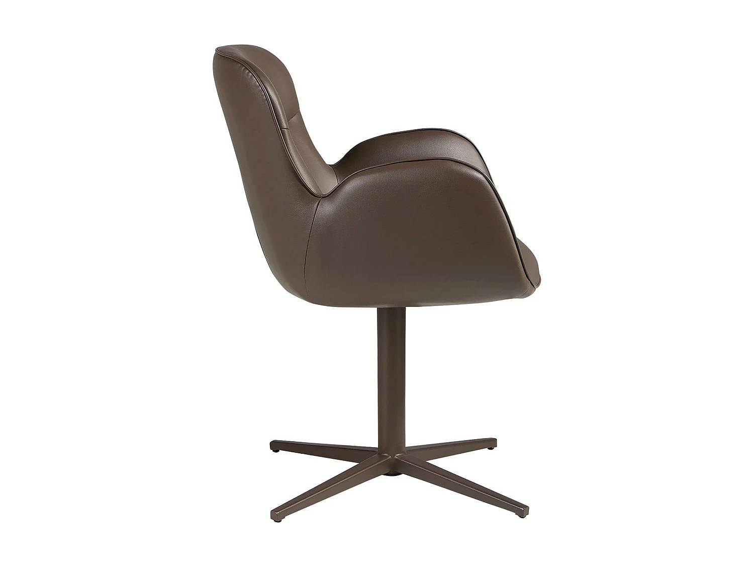 Chaise pivotante en similicuir marron chocolat 4205 ANGEL CERDA