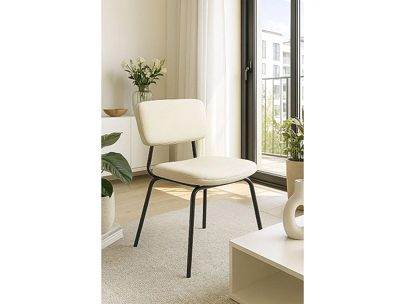 Sillas Comedor - Silla Liora Terciopelo - Beige