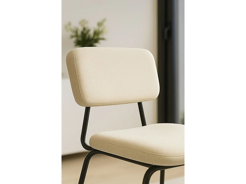 Sillas Comedor - Silla Liora Terciopelo - Beige