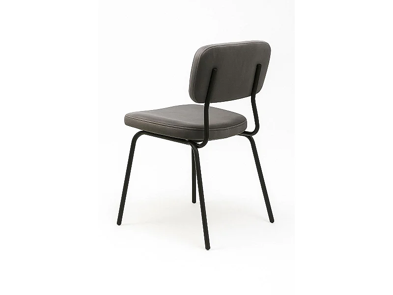 Sillas Comedor - Silla Liora Terciopelo - Gris oscuro