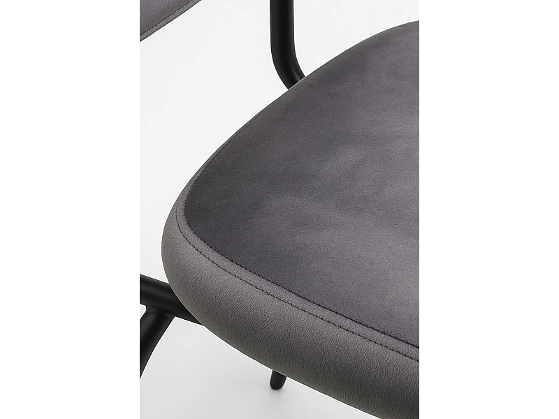 Sillas Comedor - Silla Liora Terciopelo - Gris oscuro