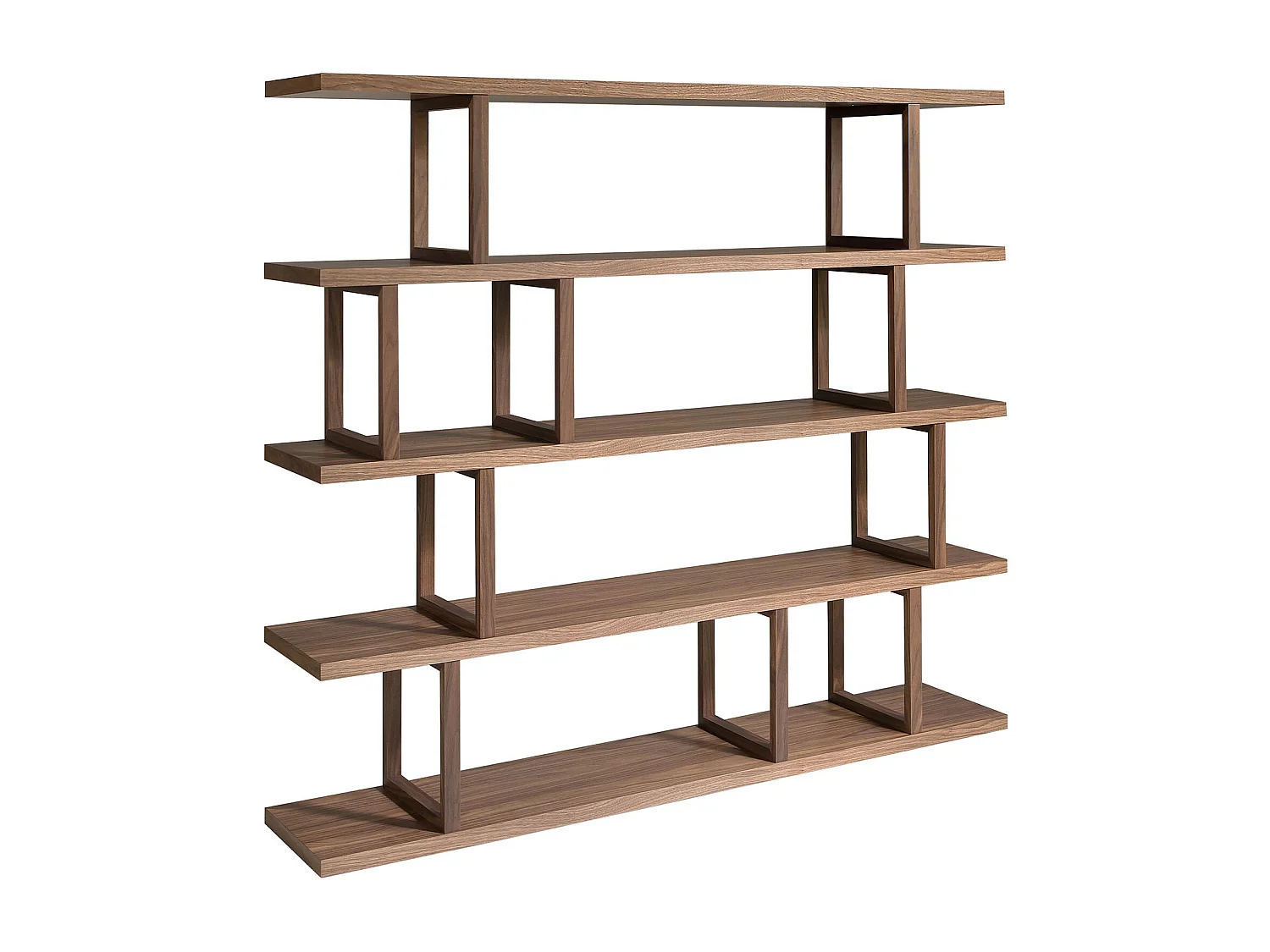 Rechteckiges Regal aus Nussbaumholz 3294 ANGEL CERDA