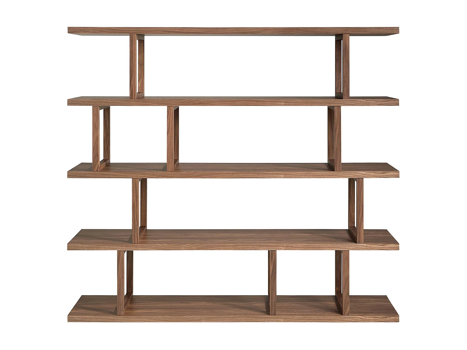 Rechteckiges Regal aus Nussbaumholz 3294 ANGEL CERDA