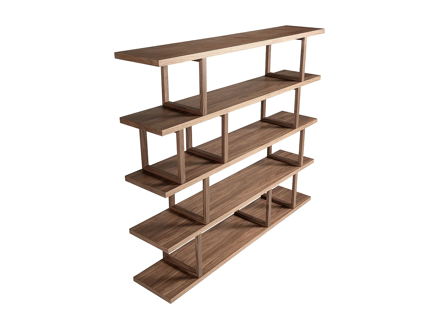 Rechteckiges Regal aus Nussbaumholz 3294 ANGEL CERDA