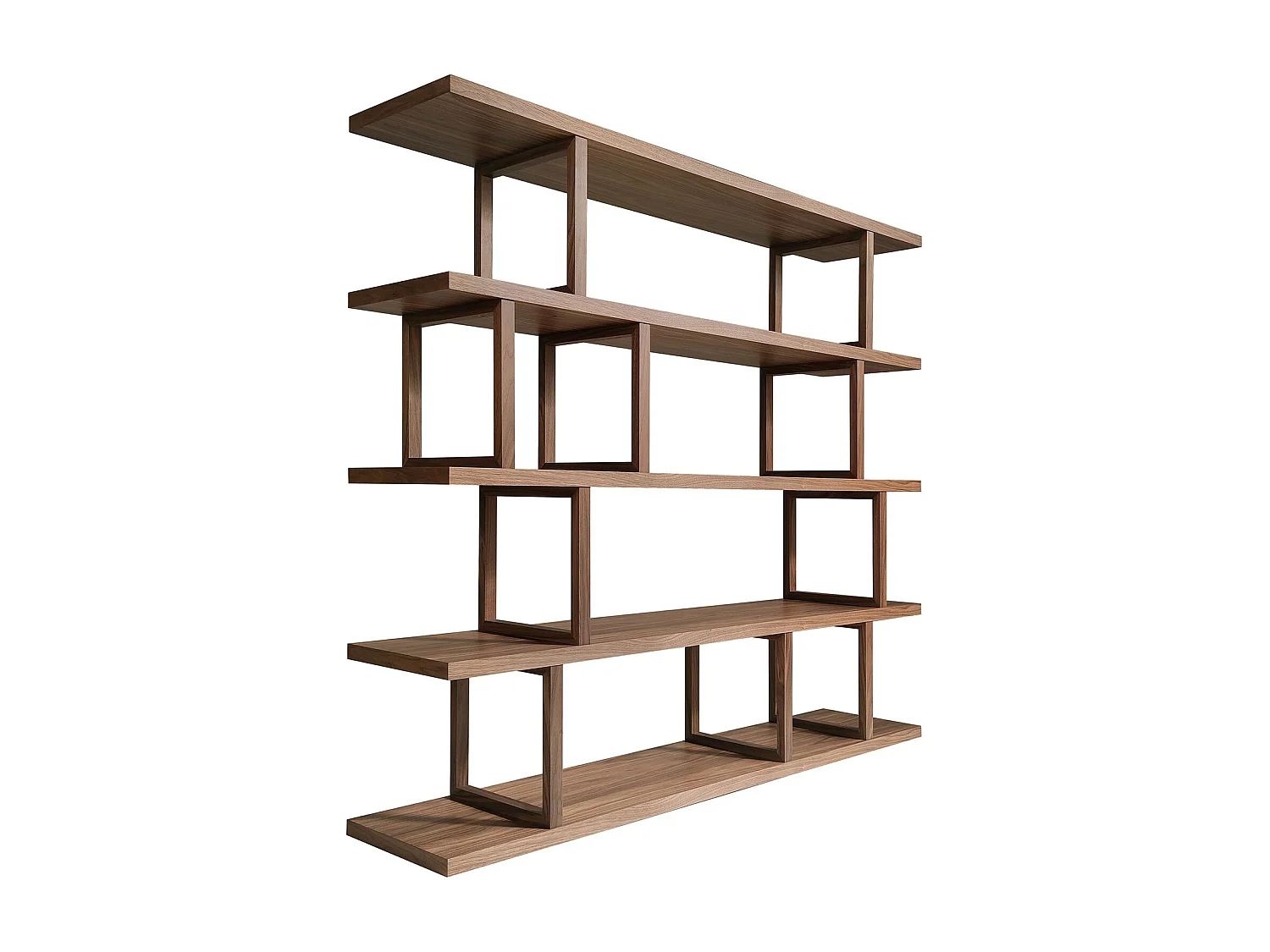 Rechteckiges Regal aus Nussbaumholz 3294 ANGEL CERDA