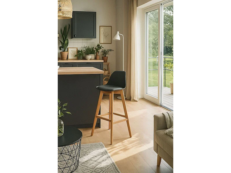 Taburetes Cocina - Taburete Elytra - Gris oscuro