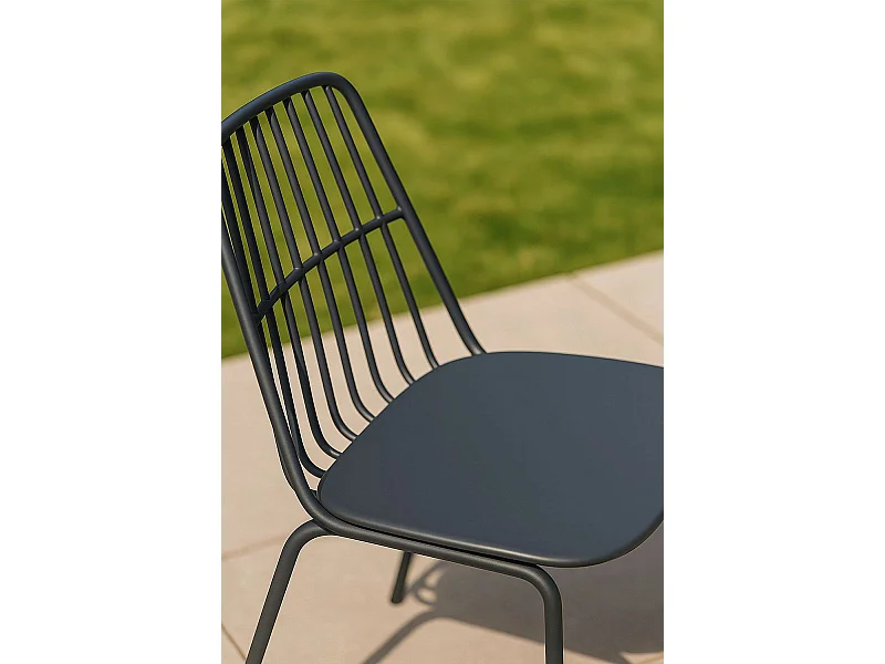 Sillas Jardín - Silla Rifer - Gris oscuro