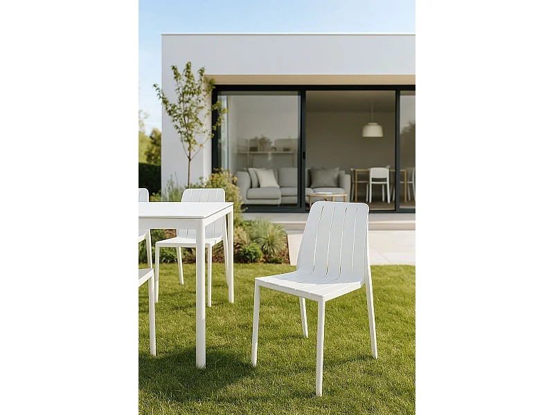 Sillas Jardín - Silla Zavi - Blanco