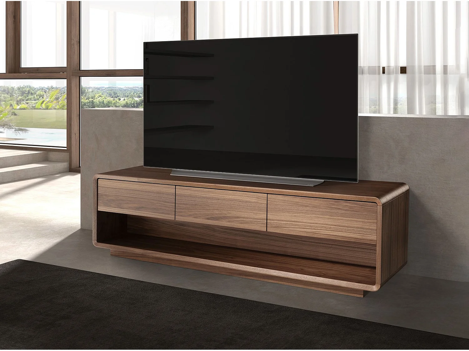 TV-Möbel aus Nussbaum 3289 ANGEL CERDA