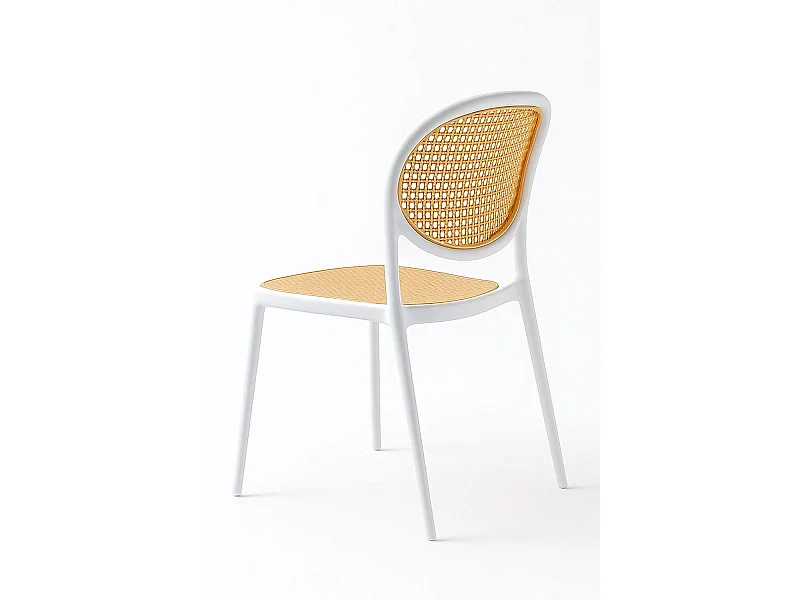 Sillas Jardín - Silla Luni - Blanco