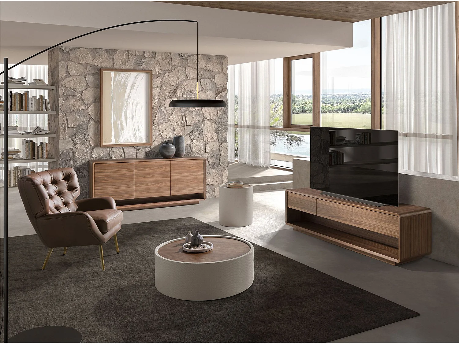 Buffet en noyer 3293 ANGEL CERDA