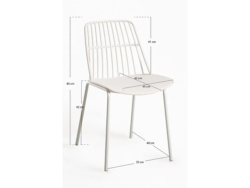 Sillas Jardín - Silla Rifer - Blanco