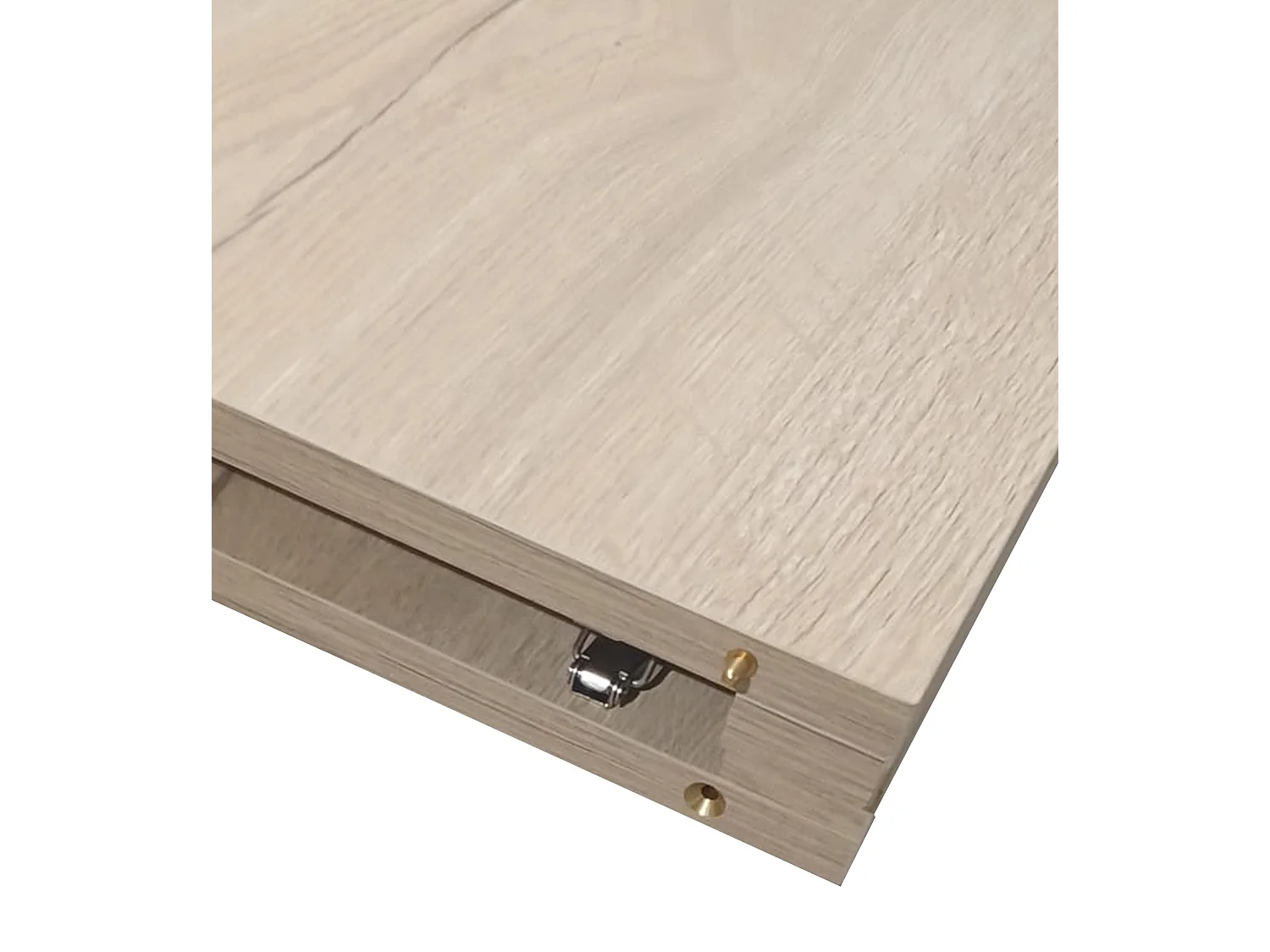 mesa redonda extensible de 76x100-140-180 cm en beige y patas metálicas negras Alpes