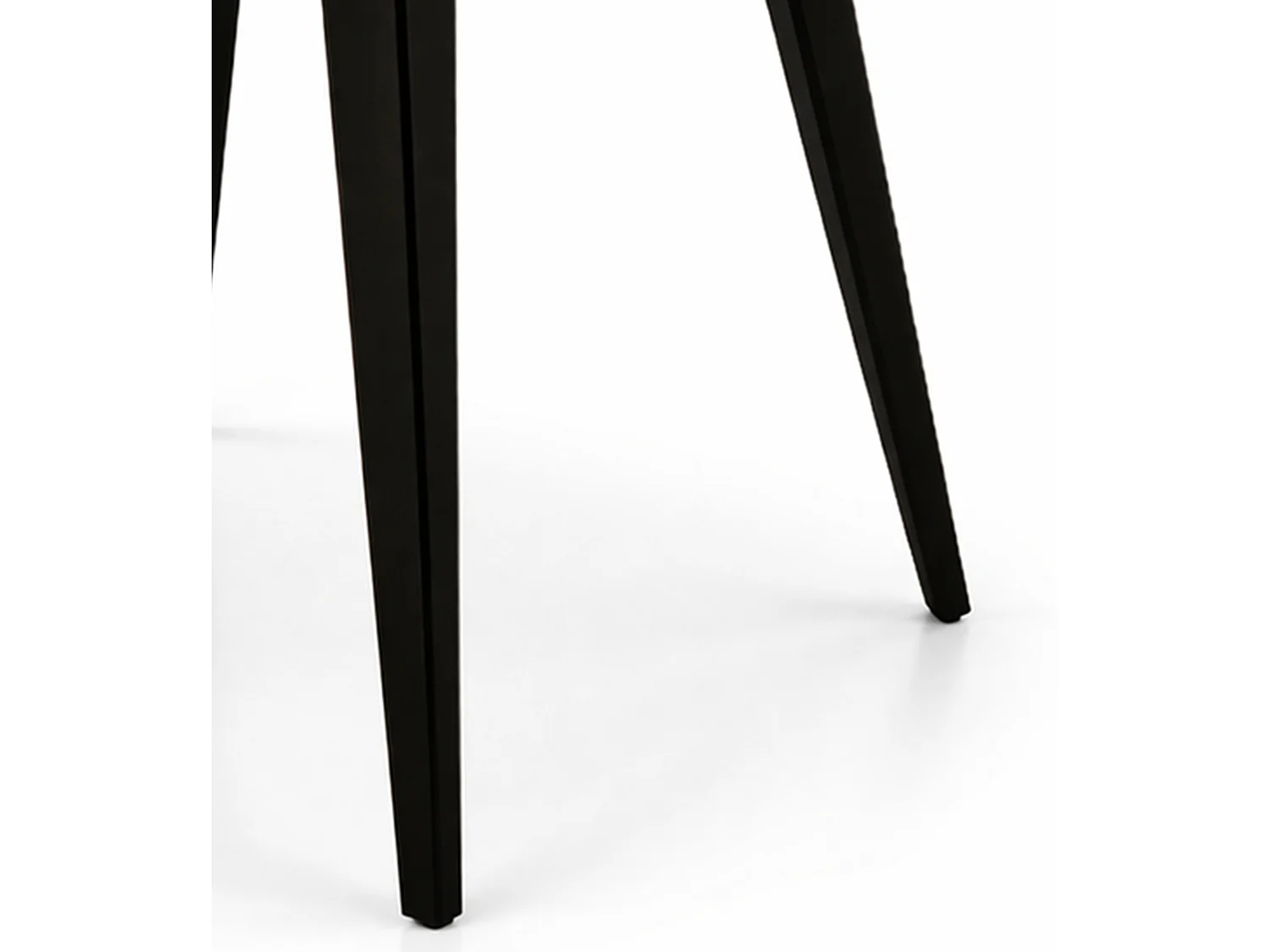 mesa redonda extensible de 76x100-140-180 cm en beige y patas metálicas negras Alpes