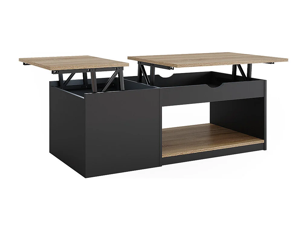 Couchtisch schwarz 55x110x54 avela