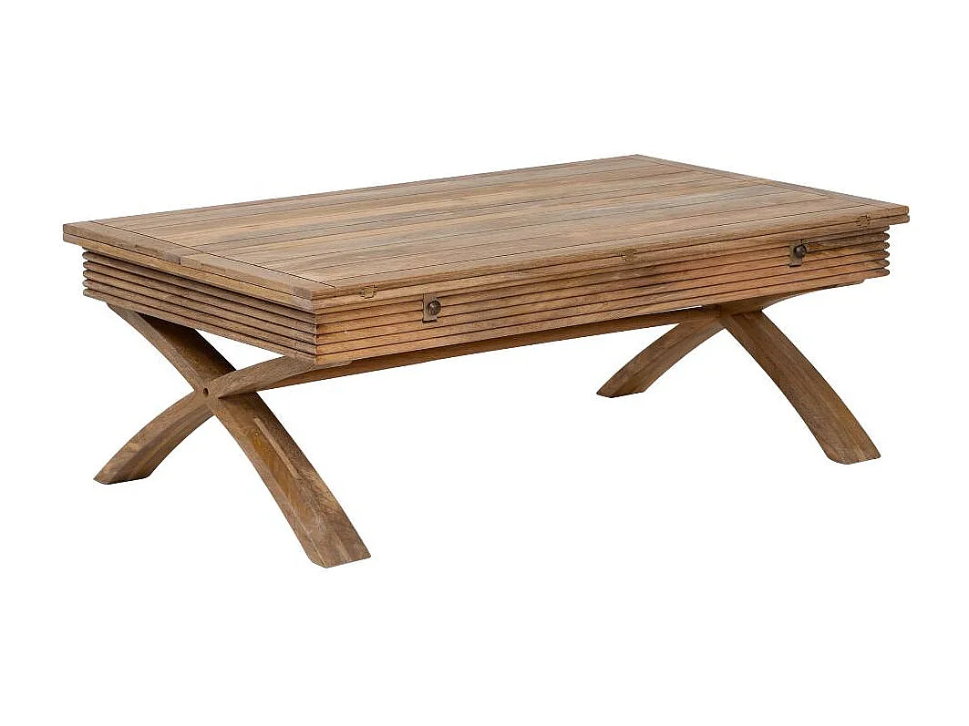 Table basse en bois de manguier à allonges Luce