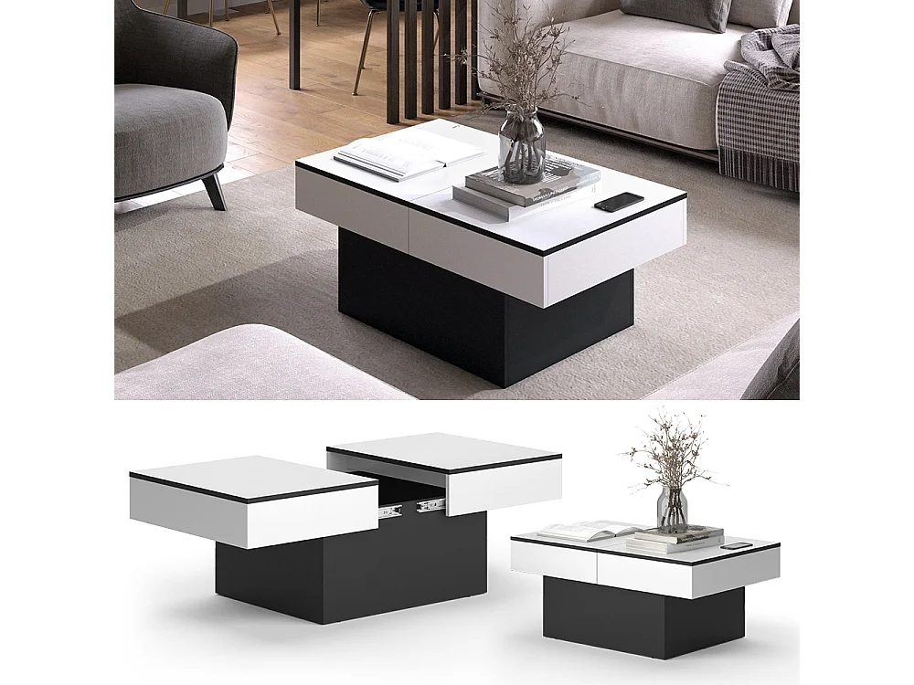 Couchtisch schwarz 95x58x40 boto