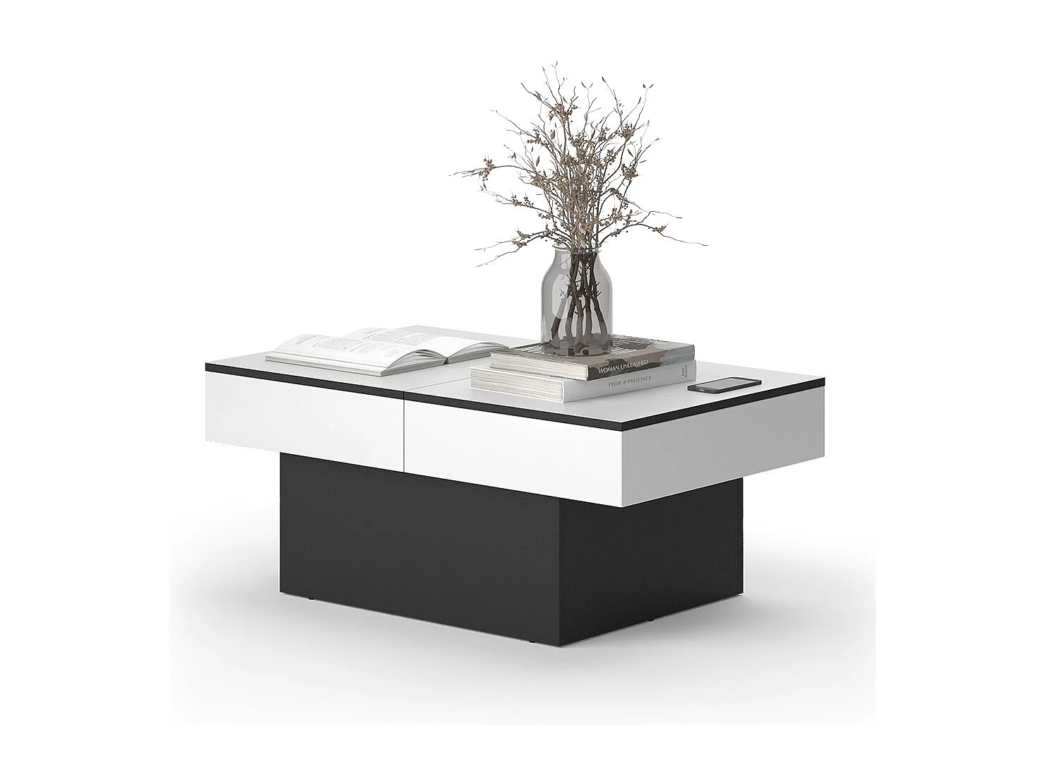 Couchtisch schwarz 95x58x40 boto