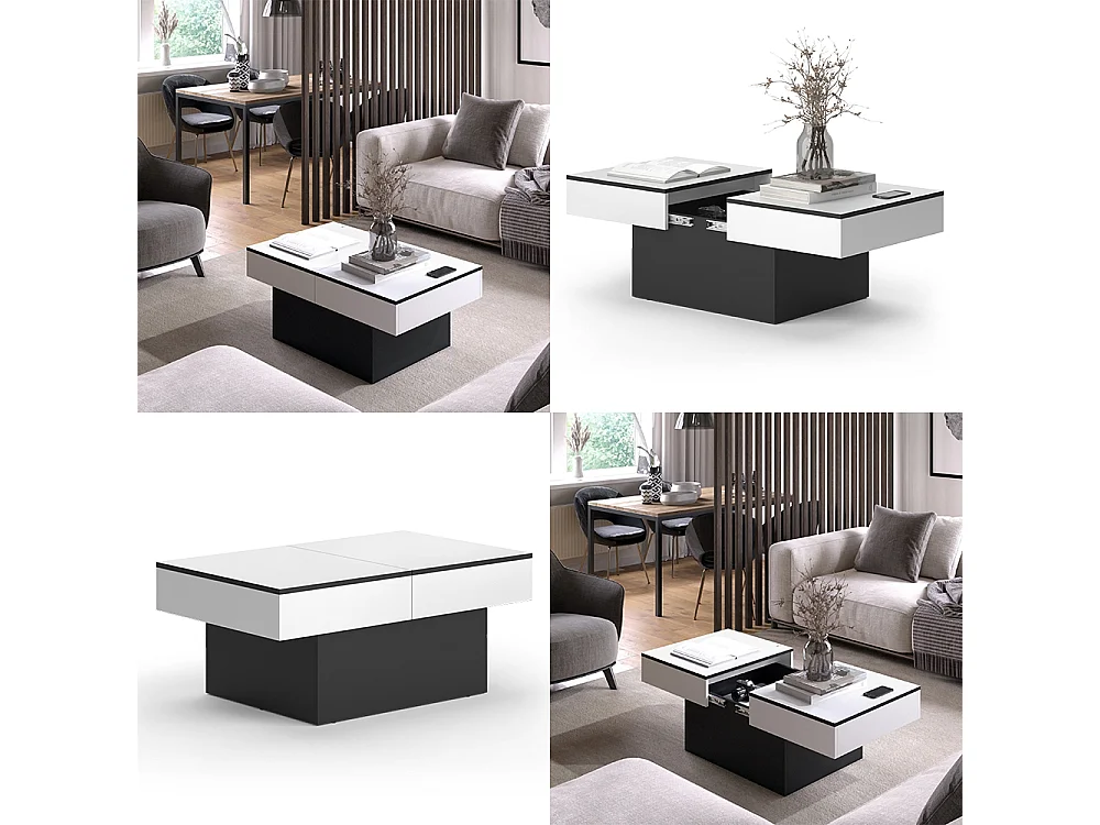 Couchtisch schwarz 95x58x40 boto