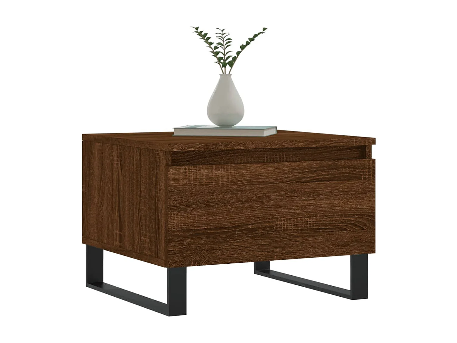 Tavolini Salotto 2PZ | Tavolini da caffè | Tavoli bassi Rovere Marrone 50x46x35 Legno Multistrato