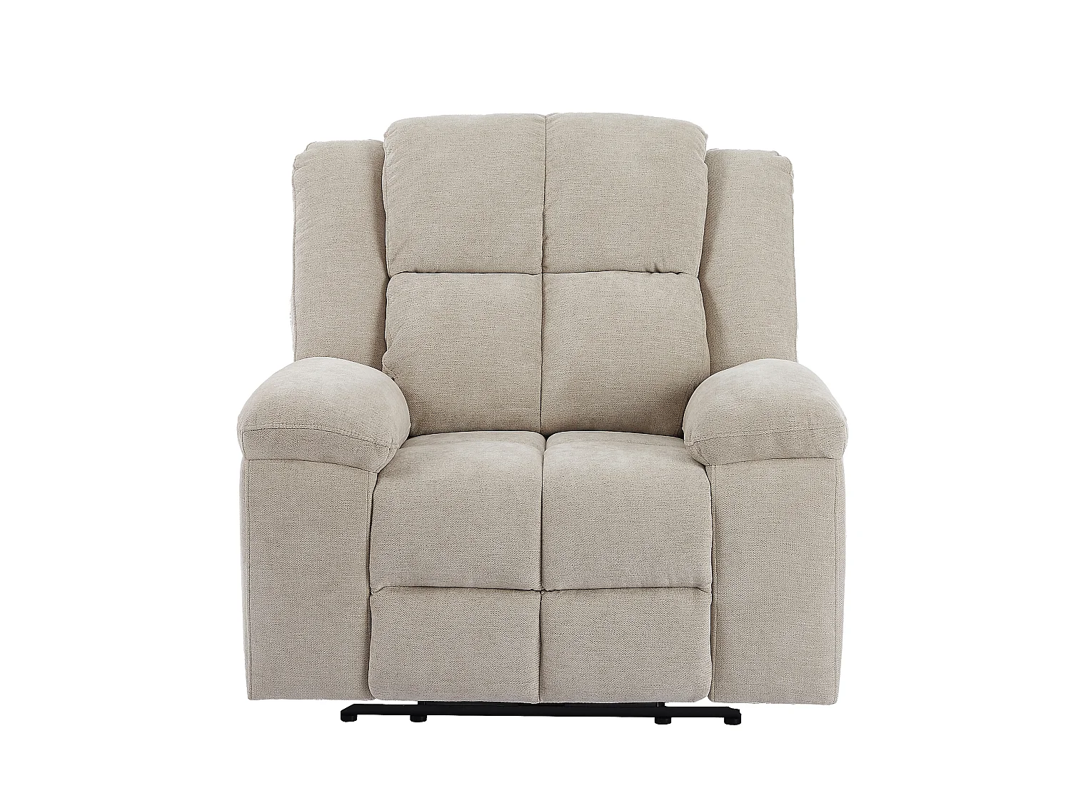 Fauteuil relax électrique en tissu beige LITUPO