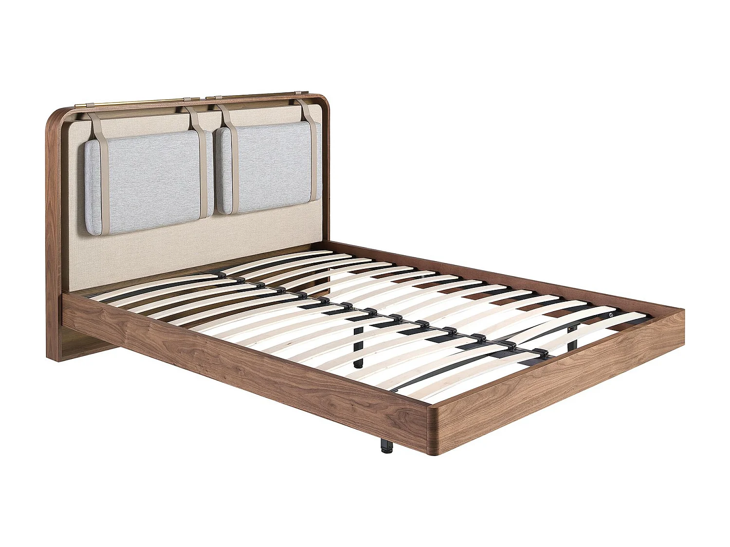 Letto in tessuto color beige e grigio 7224 ANGEL CERDA