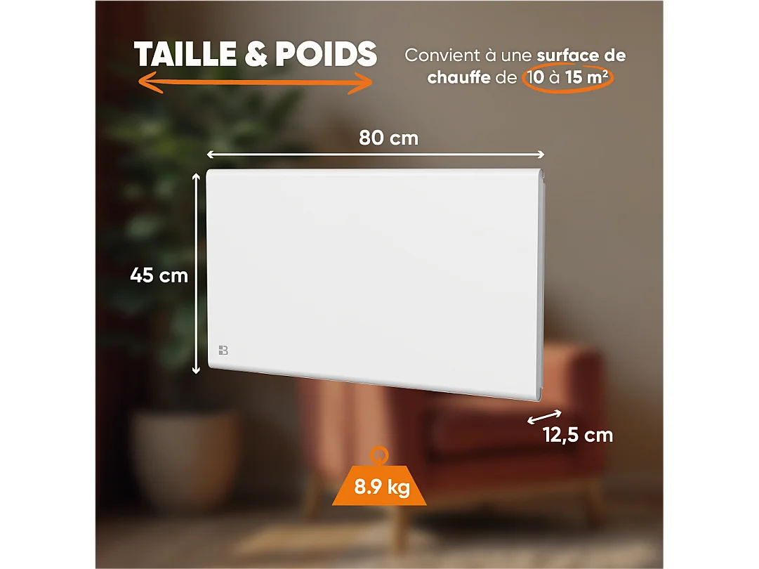 Bestherm - Radiator - Gietijzeren Radiator + Folie -  Wandmontage  - Wit - Nemesis