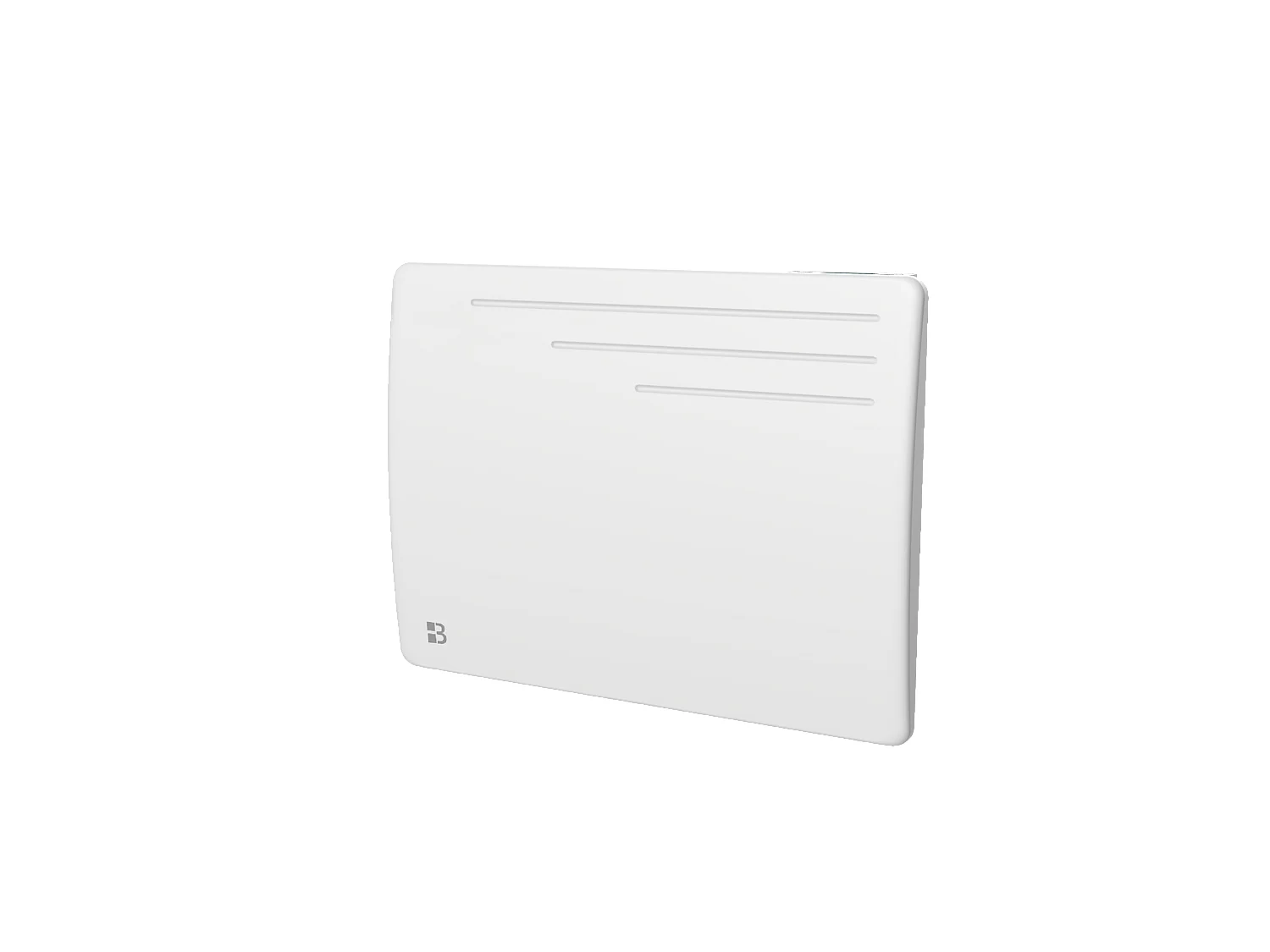 Radiateur électrique fixe à inertie sèche fonte 1000W Bestherm MOTU horizontal blanc