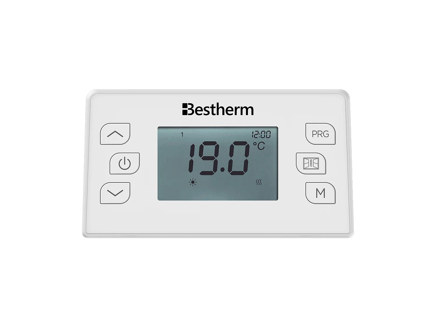Radiateur électrique fixe à inertie sèche fonte 1000W Bestherm MOTU horizontal blanc