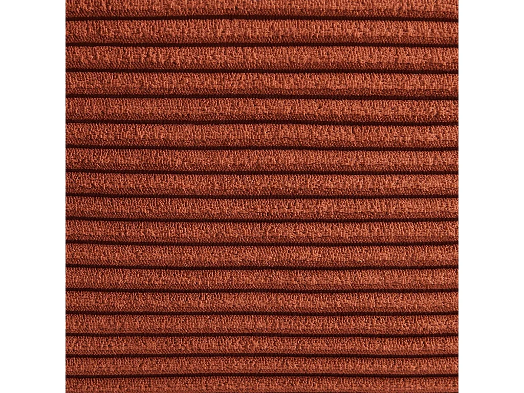 Chauffeuse d'angle velours côtelé 1 place terracotta - Sokol