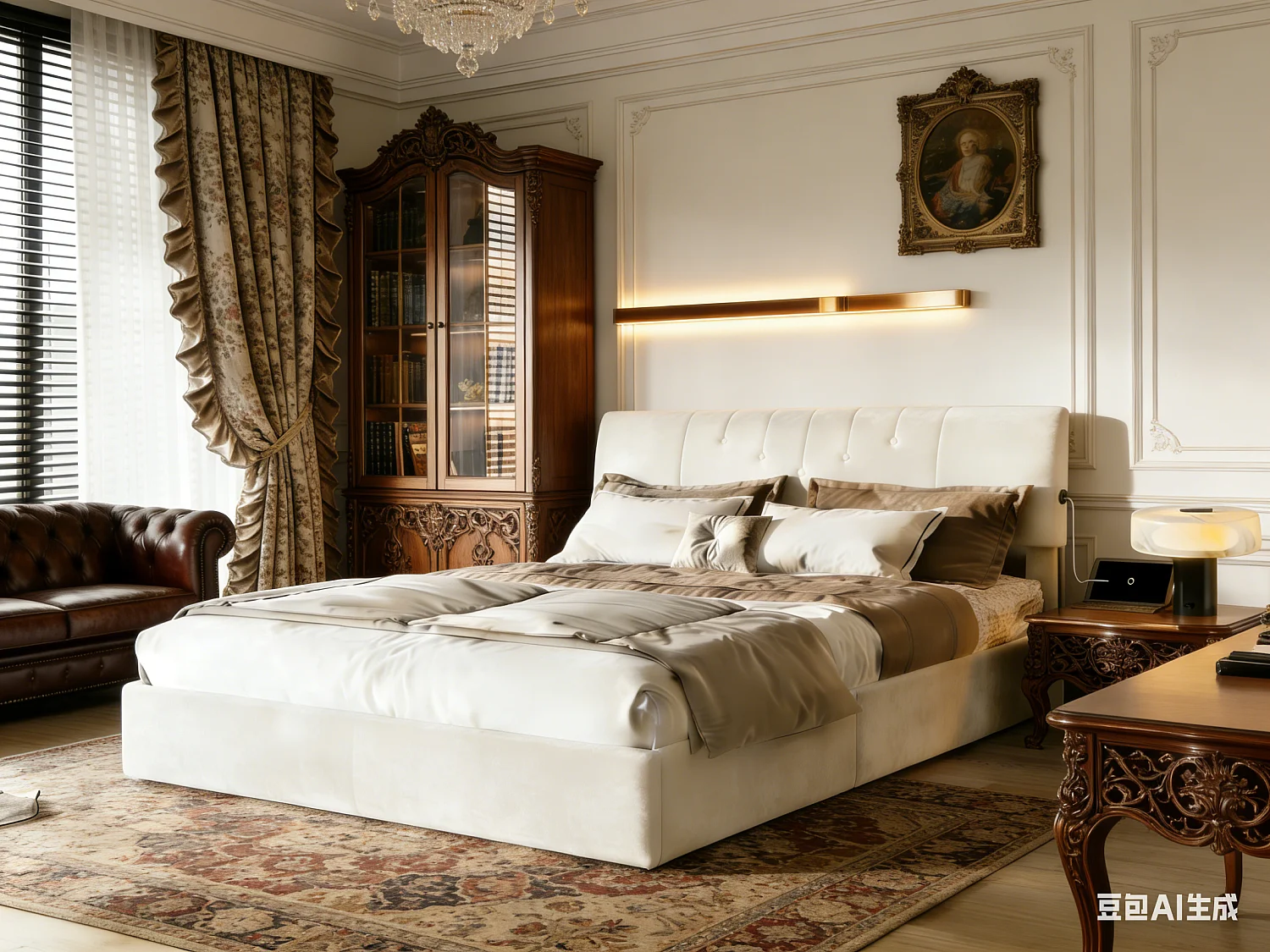 Lit coffre 140x200 cm velours teddy avec LED et USB, cadre de lit rembourré gris, rangement hydraulique, sommier à lattes