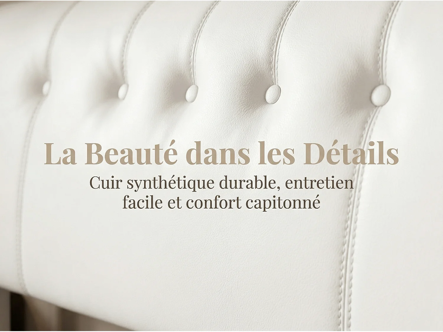 Lit coffre 140 x 190 cm - Rangement hydraulique avec LED et interface USB - Cadre de lit rembourré Blanc