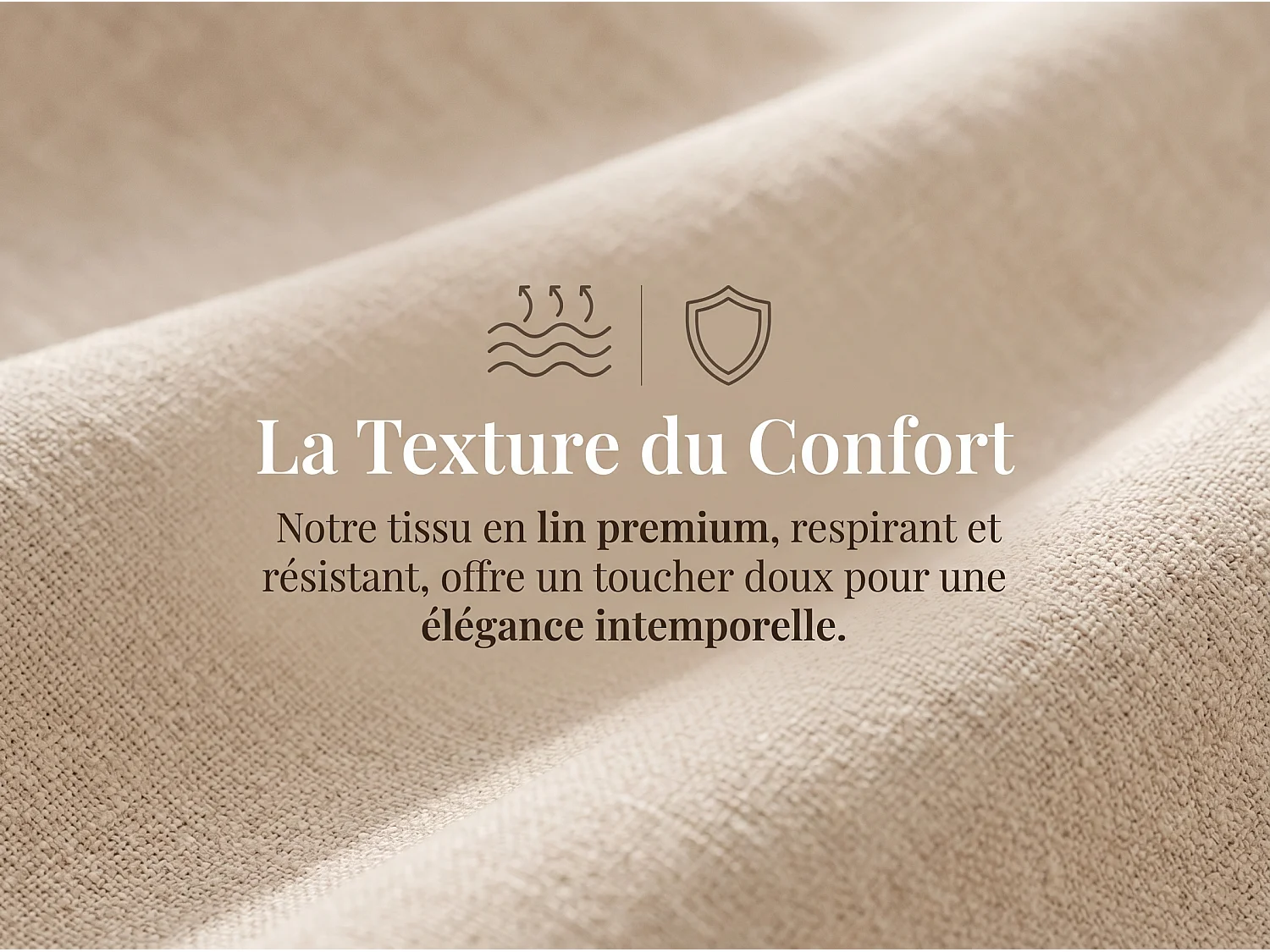 Lit double capitonné 180 x 200 cm - Tissu velours - Avec tiroirs de rangement - Sommier à lattes - Beige