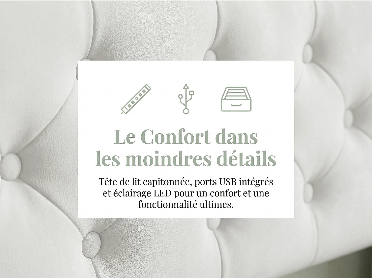 Lit 160x200 cm - Tiroirs de rangement et LED - USB - Lit rembourré velours - Tête de lit avec rangement ouvert