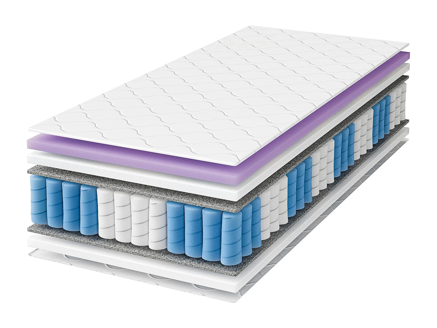 Matelas 120x200 thermoélastique avec ressorts ensachés ProHybridMatelas 80x200 thermoélastique avec ressorts ensachés ProHybrid